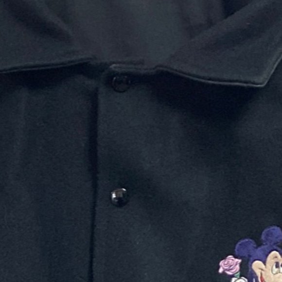 Vintage 90s Too Cute Guetta Brothers Disney Wool Leather Varsity Jacket - Picture 2 of 15